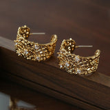 French Lace C - Hoop Earrings - floysun