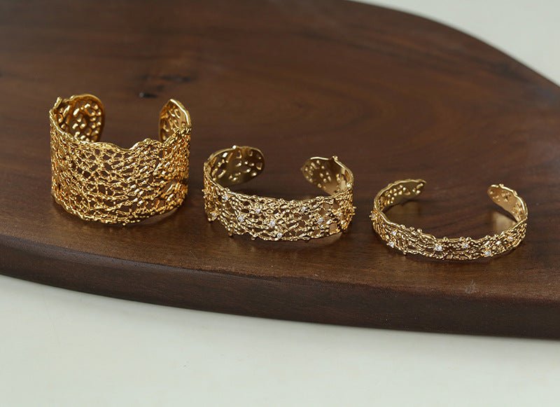French Lace Open Cuff Bracelet - floysun