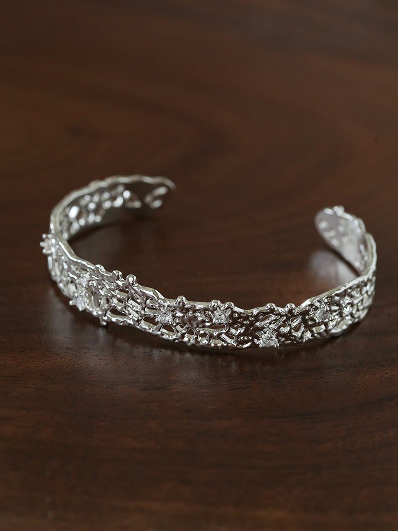 French Lace Open Cuff Bracelet - floysun