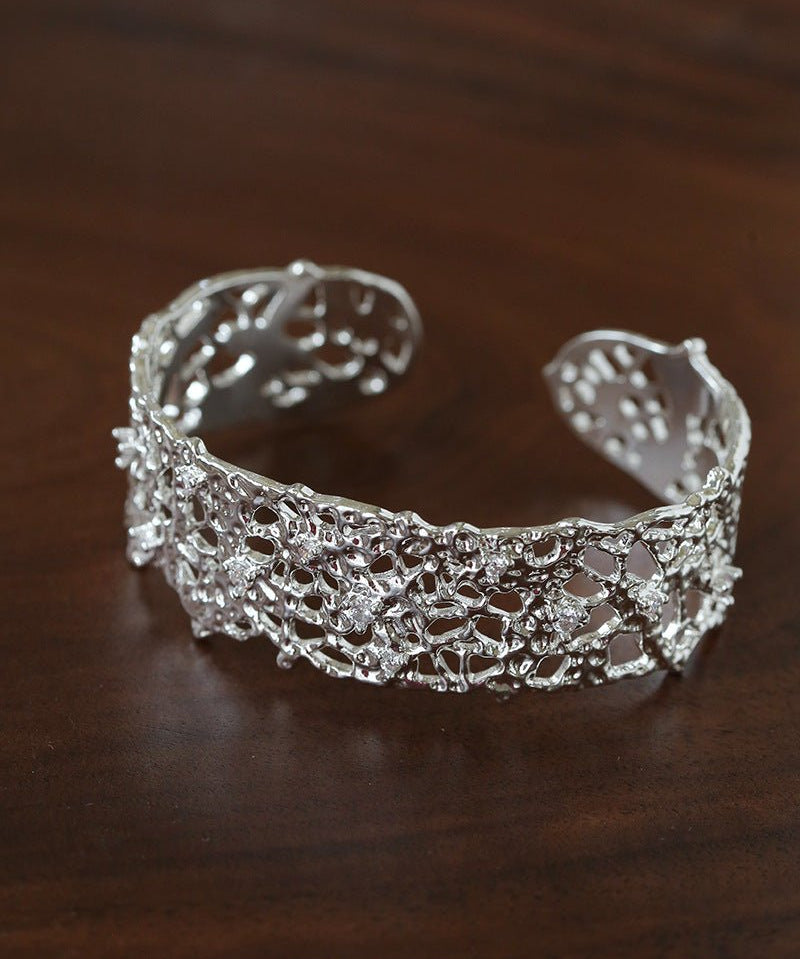 French Lace Open Cuff Bracelet - floysun