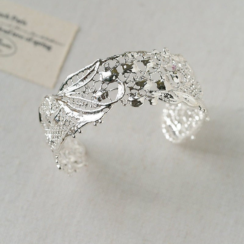 French Lace Open Cuff Bracelet - floysun