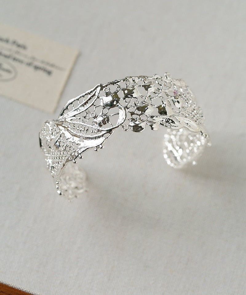 French Lace Open Cuff Bracelet - floysun