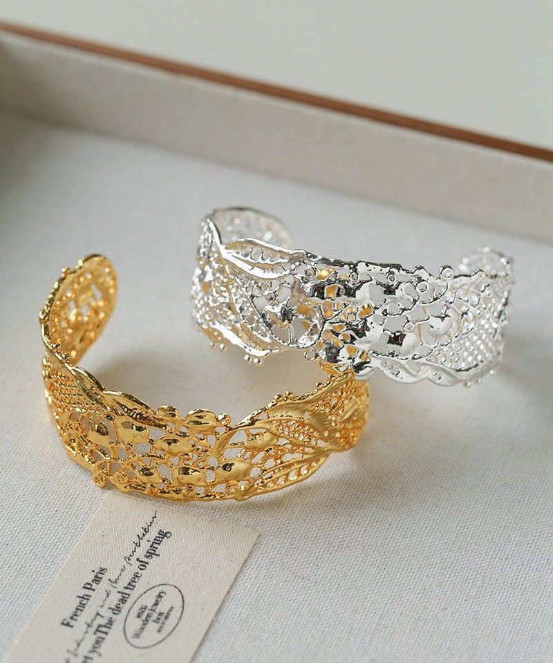French Lace Open Cuff Bracelet - floysun