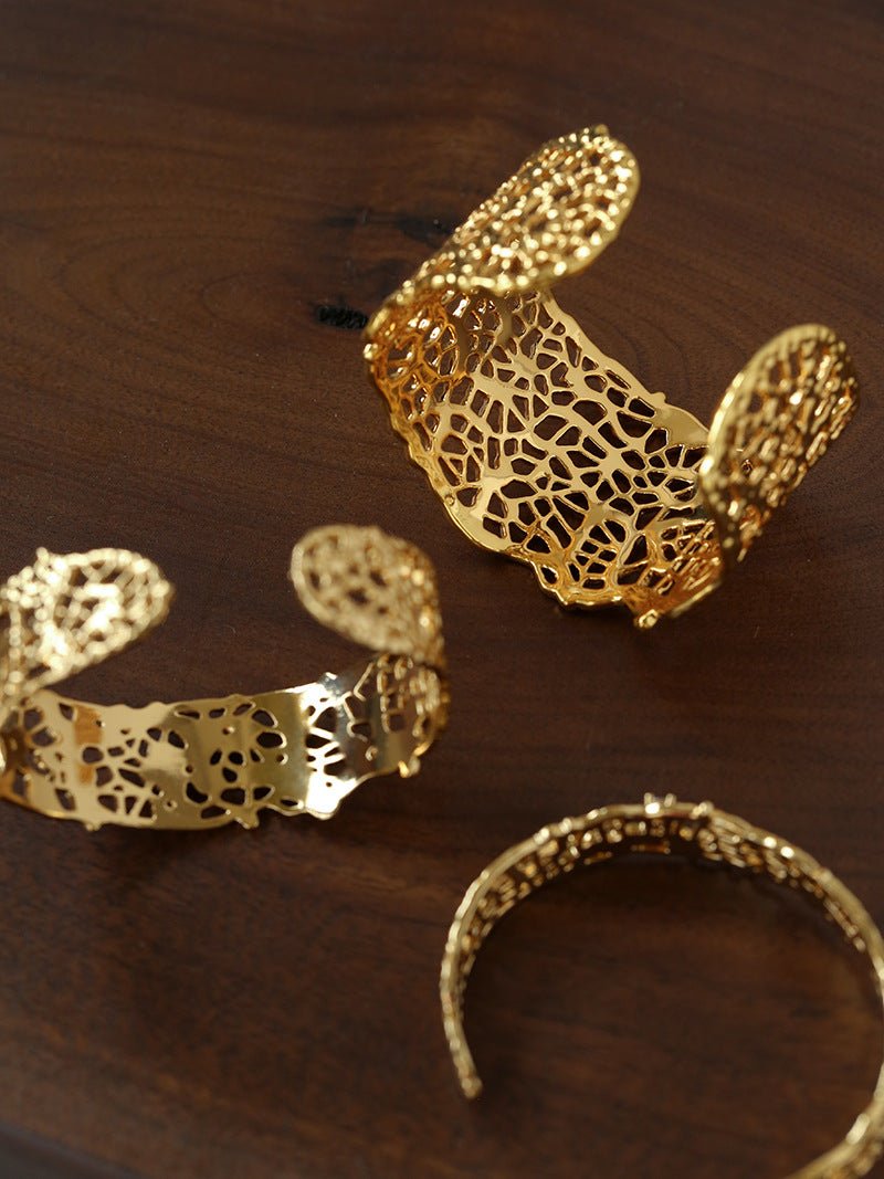 French Lace Open Cuff Bracelet - floysun
