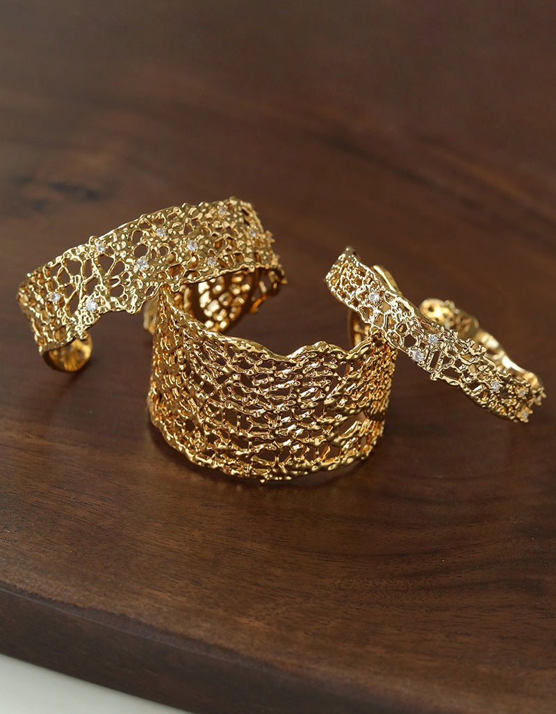 French Lace Open Cuff Bracelet - floysun