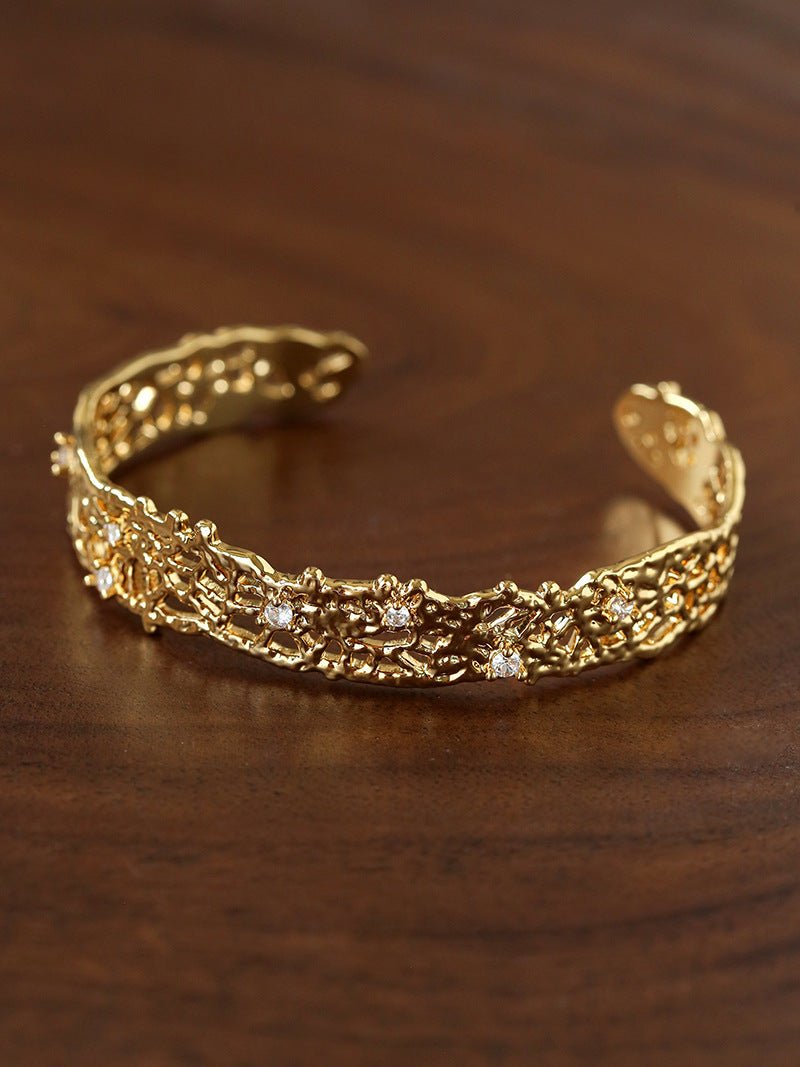 French Lace Open Cuff Bracelet - floysun