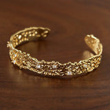 French Lace Open Cuff Bracelet - floysun