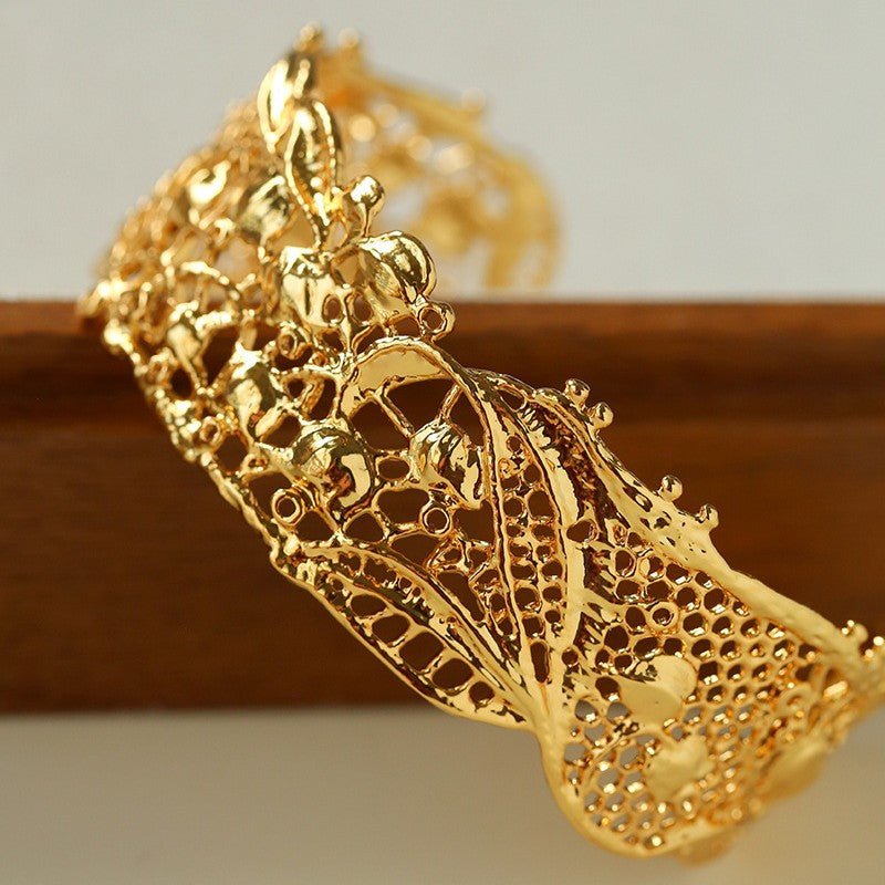 French Lace Open Cuff Bracelet - floysun