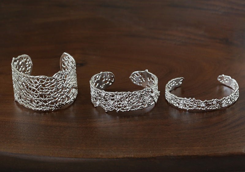 French Lace Open Cuff Bracelet - floysun