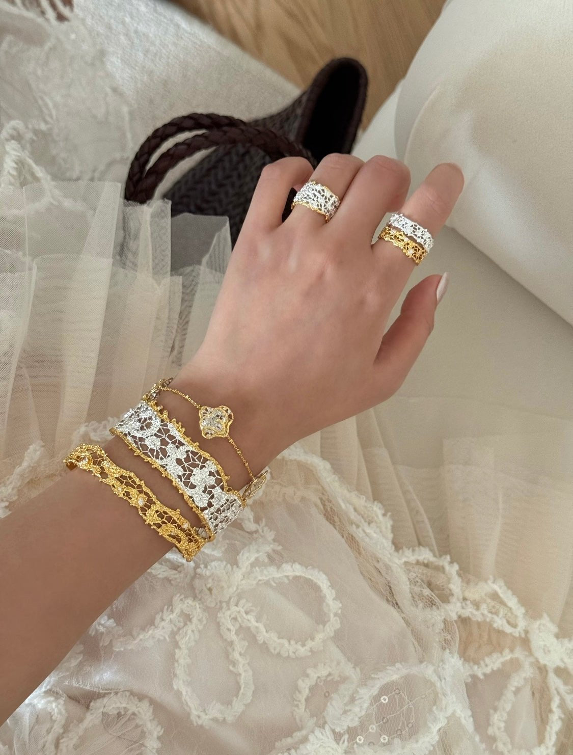 French Lace Open Ring - floysun