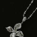 French Luxe Brushed Metal Butterfly Necklace - floysun