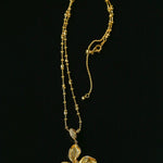 French Luxe Brushed Metal Butterfly Necklace - floysun