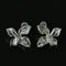French Luxury Brushed 925 Silver Butterfly Stud Earrings - floysun