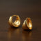 French Sculptural Triangular Huggie Earrings - Sleek 925 Sterling Silver Wide Hoop - floysun
