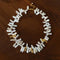 French Statement Petal Baroque Pearl Necklace - Chunky Biwa Stick Pearl Choker - floysun