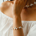 French - Style Natural Petal Pearl Bracelet - floysun