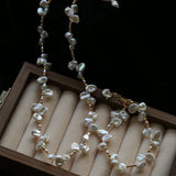 French - Style Natural Petal Pearl Bracelet - floysun