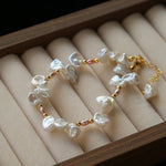 French - Style Natural Petal Pearl Bracelet - floysun