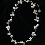 French - Style Natural Petal Pearl Necklace - floysun