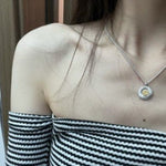 French Vintage 925 Sterling Silver Daisy Necklace - floysun