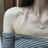 French Vintage 925 Sterling Silver Daisy Necklace - floysun