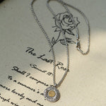 French Vintage 925 Sterling Silver Daisy Necklace - floysun