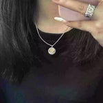 French Vintage 925 Sterling Silver Daisy Necklace - floysun