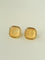 French Vintage Green & Red Agate Square Gemstone Stud Earrings - floysun