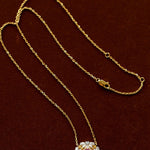 French Vintage Lace Necklace – Pink Sapphire Style - floysun