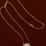 French Vintage Lace Necklace – Pink Sapphire Style - floysun