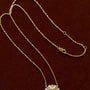 French Vintage Lace Necklace – Pink Sapphire Style - floysun