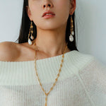 French Vintage Openwork Baroque Pearl Drop Earrings - Double - Layer - floysun