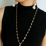 French Vintage Openwork Baroque Pearl Drop Earrings - Double - Layer - floysun