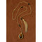 French Vintage Oval Gemstone Pendant Necklace - floysun