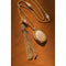 French Vintage Oval Gemstone Pendant Necklace - floysun