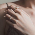 French Vintage Triple Mandala Flower Open Ring - Delicate Adjustable Band - floysun