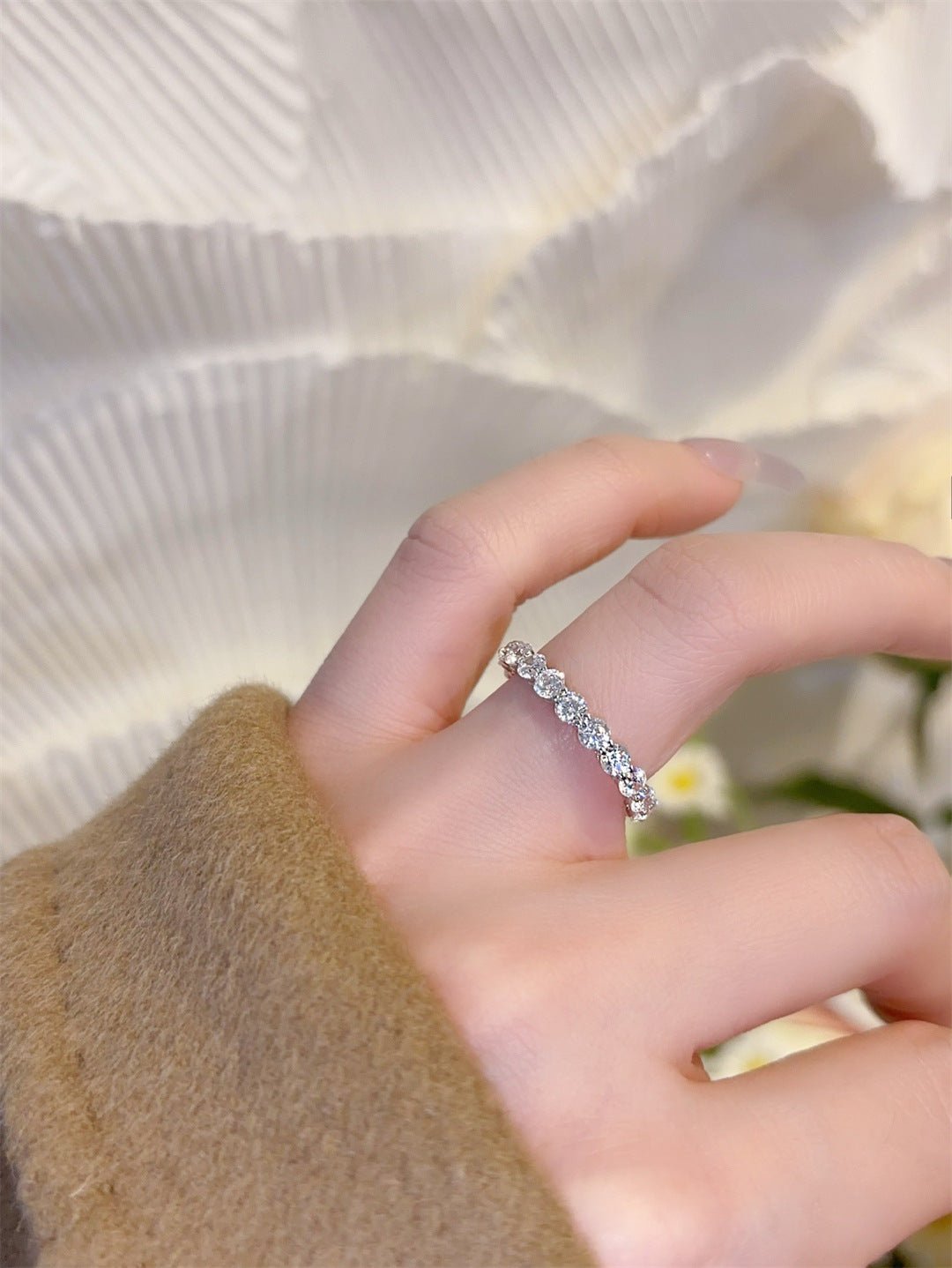 Full Eternity 10pt Diamond Band Ring - floysun