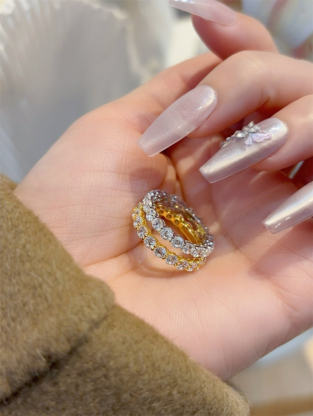 Full Eternity 10pt Diamond Band Ring - floysun