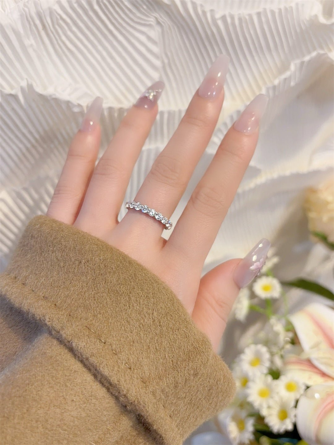 Full Eternity 10pt Diamond Band Ring - floysun