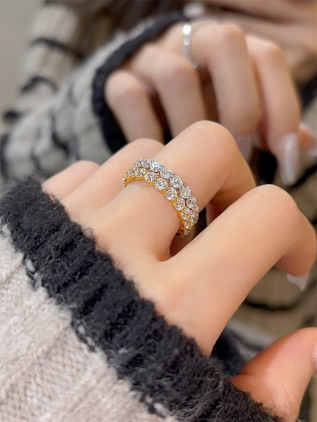 Full Eternity 10pt Diamond Band Ring - floysun