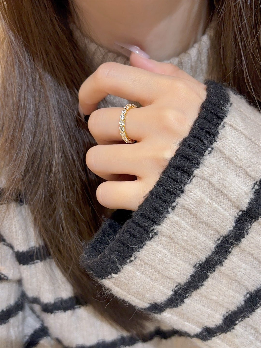 Full Eternity 10pt Diamond Band Ring - floysun