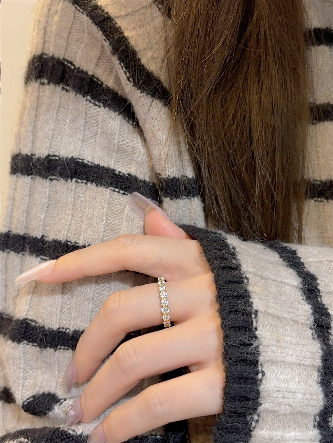 Full Eternity 10pt Diamond Band Ring - floysun