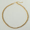Full Lava Grain Solid Gold Collarbone Chain - floysun