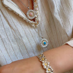 Gardenia Flower Open Bangle - floysun