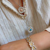 Gardenia Flower Open Bangle - floysun
