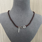 Garnet Beaded Necklace - floysun