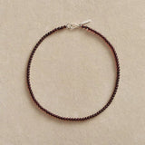 Garnet Beaded Necklace - floysun