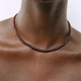 Garnet Beaded Necklace - floysun