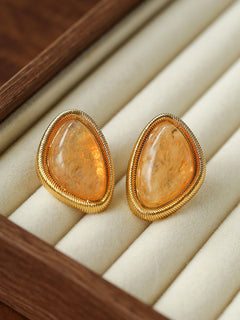 Geometric Color - Block Stone Earrings - floysun