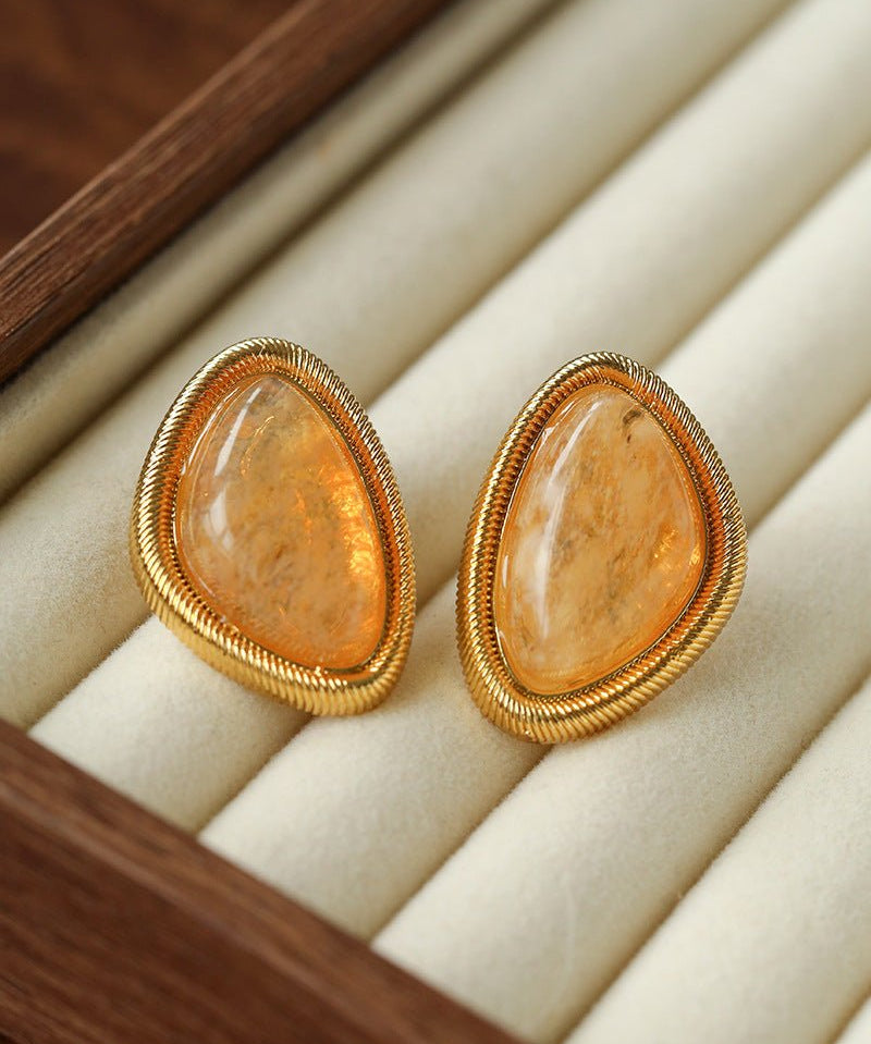 Geometric Color - Block Stone Earrings - floysun